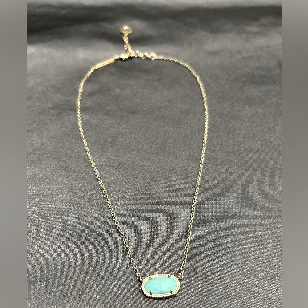 Kendra Scott Elisa Silver & Turquoise Necklace